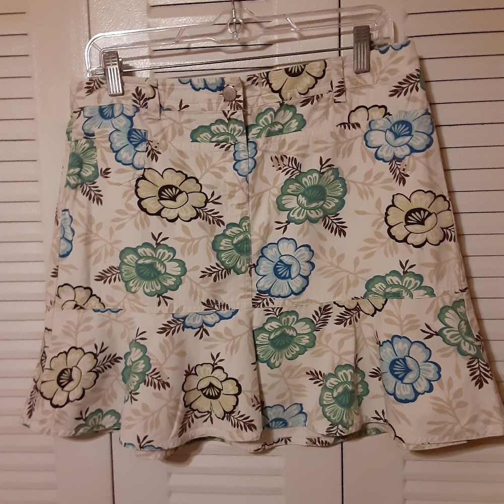 LOFT floral skirt